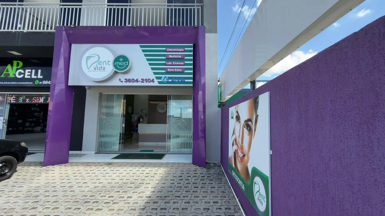 Fachada da DentvidaMed Fazenda Rio Grande